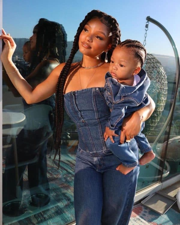 Halle Bailey Showing Halo Walking