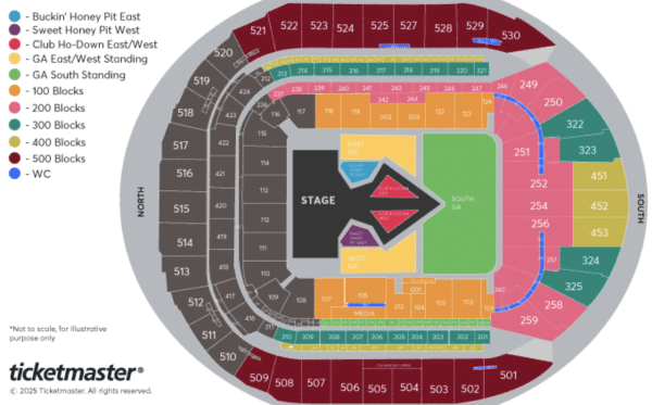 Beyonce 'Cowboy Carter Tour' Seating Chart