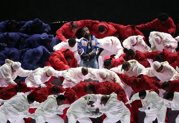 Kendrick Lamar Performs at the Super Bowl