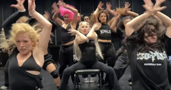 Lady Gaga in 'Abracadabra' Video Rehearsal