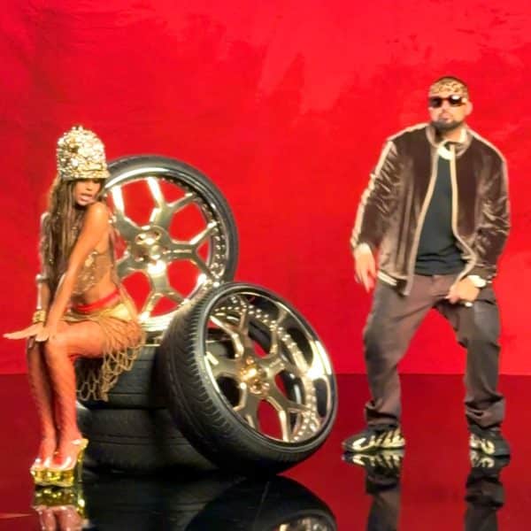 Tyla and Sean Paul on the 'Push 2 Start' Video Set