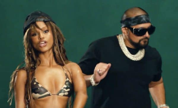 Tyla & Sean Paul in the Video for 'Push 2 Start' Remix